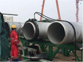 Pipeline groove processing